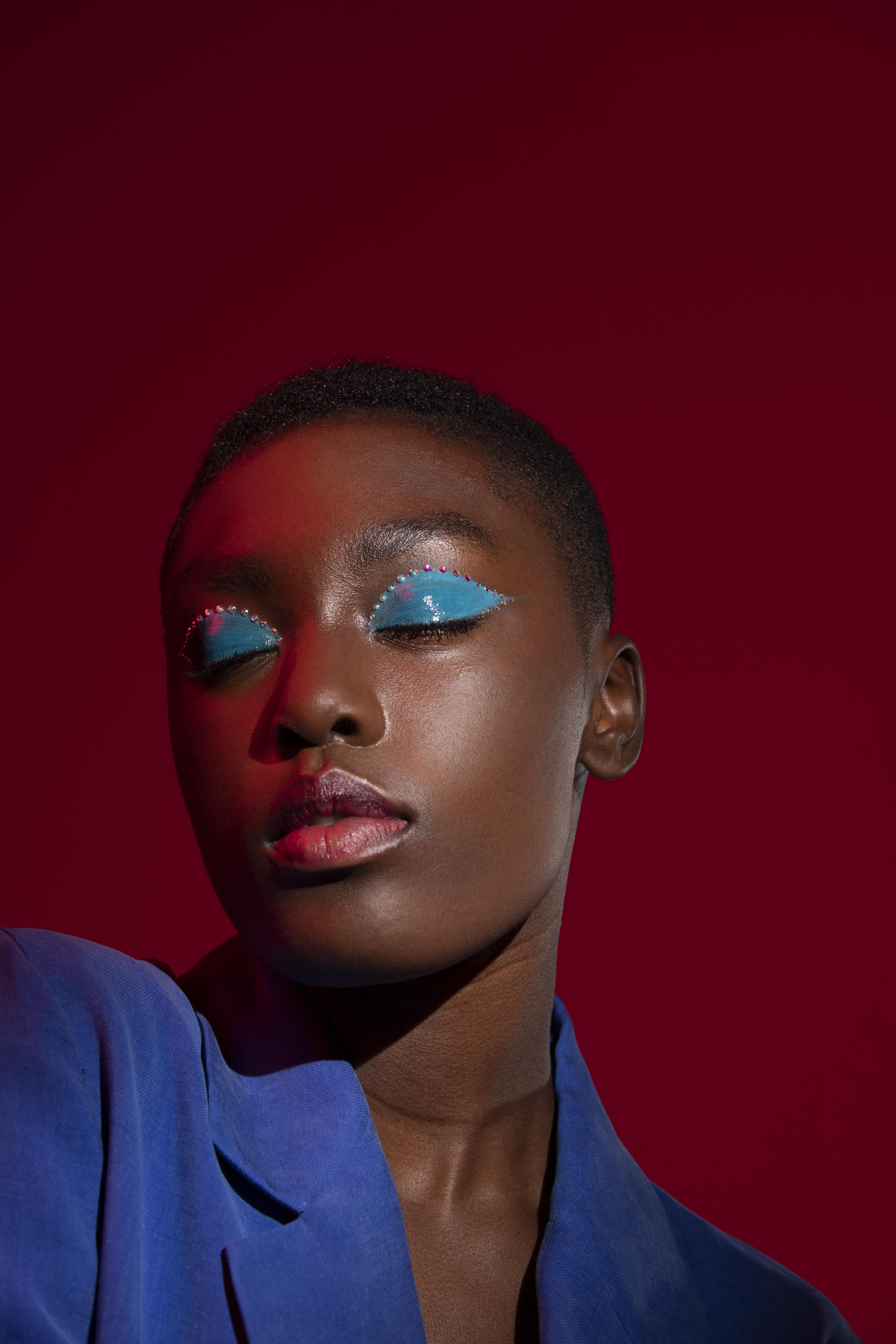 Couple at sunset wedding